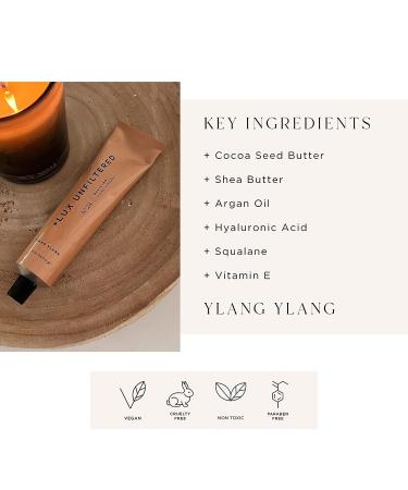 Lux Unfiltered N 24 Reviving Hand Cream (Ylang Ylang) - Hydrating Hand Lotion with Shea Butter, Argan Oil, and Vitamin E - For Dry Cracked Hands - Vegan & Cruelty-Free - Buy Online on SooperMarket.com