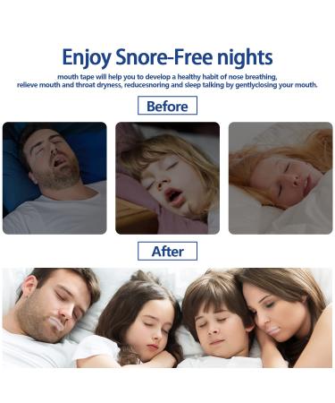 Soanufa 90 Pcs Mouth Tape for Sleeping - Anti Snoring Nasal Breathing Strips for Instant Relief and Better Sleep - Buy Online on SooperMarket.com