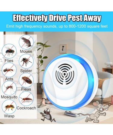 Yangun Ultrasound Pest Control - 4 Pack Electronic Insect Repellers for Mosquitoes Mice & Spiders | Safe Indoor Protection - Buy Online on SooperMarket.com