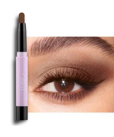DELISOUL Cream Eyeshadow Matte & Shimmer Eyeshadow Stick Eye Brightener Stick Waterproof Eye Shadow Pencil Crayon Glitter Eyeliner Pen Long Lasting buildable Neutral Eye Makeup Cocoa Matte 05 Cocoa Matte