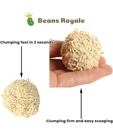 Beans Royale 2pcs Pack (6L x 2) Tofu Cat Litter Clumping Kitty Litter Flushable Dust Free Odor Control Low Tracking Vanilla - Buy Online on SooperMarket.com
