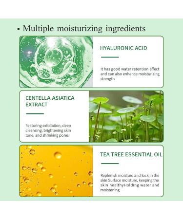 Acne Foaming Wash Acne Face Wash Gentle Face Wash for Acne Prone Skin Anti-Acne Facial Wash for Deep Pore Cleansing Tea Tree Oil Facial Cleanser with Hyaluronic Acid Deep Hydration - Buy Online on SooperMarket.com