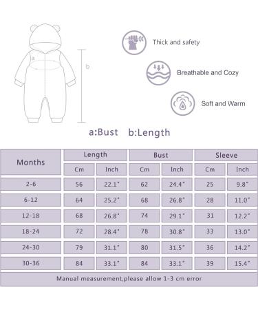 COOKY.D Baby Animal Hooded Winter Romper | 24-30 Months Fox Snowsuit Coat - Buy Online on SooperMarket.com