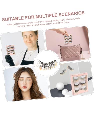 BELLIFFY 3 Pairs Fluffy False Eyelashes Fake Lashes Natural False Eyelashes Makeup Accessories Fake Eyelashes Extensions Short False Eyelashes Fake Eyelashes Individual False Lashes 4x1.2cm As Shown 1 - Buy Online on SooperMarket.com