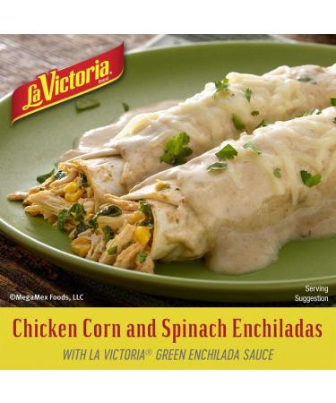 La Victoria Green Chile Enchilada Sauce Mild 28oz - Pack of 12 | Authentic Mexican Flavor - Buy Online on SooperMarket.com