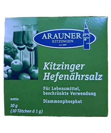 Yeast Nutrient Salt 10x1g | ARAUNER Yeast Nutrient - Diammonium Phosphate for Brewing & Fermentation - Buy Online on SooperMarket.com