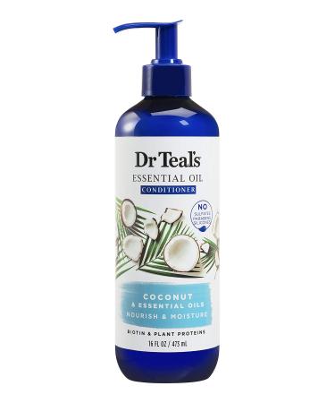 Dr Teal's Conditioner Coconut & Essential Oils 16 Fl Oz