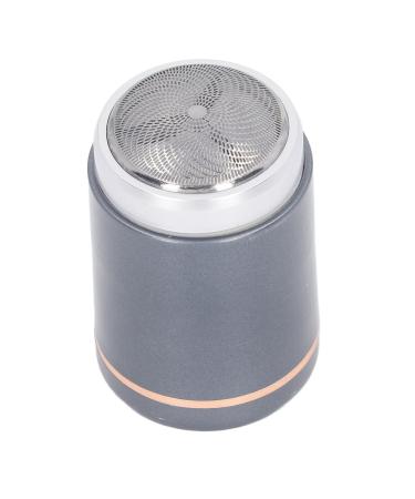 Mini Beard Trimmers Mini Pocket Beard Trimmer 6000RPM 3W LED Indicator ABS Aluminum Alloy for Travel (Grey Black)