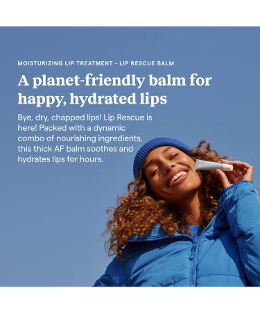 Kinfield Minty Lip Rescue Balm - Moisturizing Treatment for Dry, Chapped Lips - Untinted with Beeswax - 0.5 oz - Buy Online on SooperMarket.com