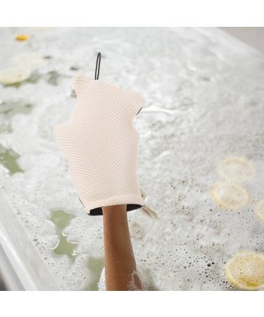 Buy Exfoliating Bath Gloves | 2-in-1 Cleaning & Scrubbing Mitts | Compact Viscose Shower Accessories for Soft Skin - Buy Online on SooperMarket.com