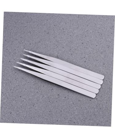 minkissy Tweezers Straight Thick Grade Stainless Steel Tool Sewing Clip Sewing Tool Tweezers Eye Sewing - Buy Online on SooperMarket.com
