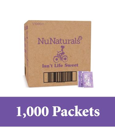 NuNaturals NuStevia White Stevia Powder - 1000 Packets (2.23 lbs) - Natural Sweetener - Buy Online on SooperMarket.com