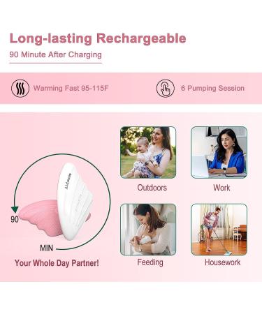 Aidmom Lactation Massager  Double Warming Vibrating Lactation Massager Pads with Heating for Breastfeeding  a Must Have for Breast Care Essentials - Buy Online on SooperMarket.com