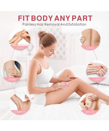 Crystal Hair Eraser - Reusable Hair Removal Tool for Men and Women - Painless Exfoliation - Magic Hair Remover for Back, Arms, Legs - Mistyrose - Buy Online on SooperMarket.com