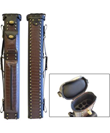2x2/2x4 Hard Premium Pool Cue Case | Billiard Stick Carrying Case | Spring Loaded | Brown - Buy Online on SooperMarket.com