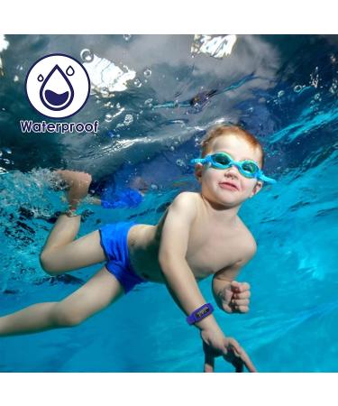 Silicone Waterproof Replacement Bands for Fitbit Ace 3 - Black Blue Sports Bands for Kids Boys Girls | Soft Bracelet Accessories for Fitbit Ace 3 Activity Tracker - Buy Online on SooperMarket.com