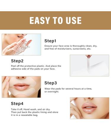 Buy Lip Lift Anti-Wrinkle Patches | Smooth Smile Lines & Fine Lines Fast - Gold Silicone Lip Mask - Buy Online on SooperMarket.com