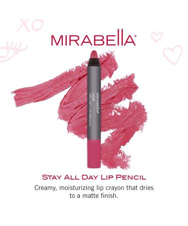 Mirabella Velvet Lip Pencil Vice - Stay All Day | Moisturizing & Long-Lasting Matte Lip Liner - Buy Online on SooperMarket.com