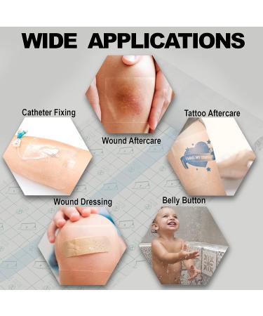 Serfeymi Tattoo Aftercare Waterproof Bandage | Tattoo Cover Up Tape | Transparent Film Dressing | Second Skin Bandage | 2 Rolls - Buy Online on SooperMarket.com