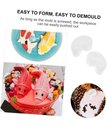 KALLORY 4 Pcs Koi Mold Resin Pendant Mold Cake Stencils Gummie Molds Casting Mold 3d Crystal Biscuit As Shownx2pcs 7X4.5cmx2pcs - Buy Online on SooperMarket.com