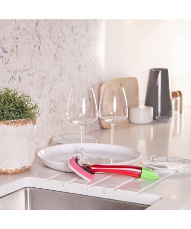 Dishmatic 3PK Fillable Washing Up Brush with Handle - Color Varies | Refillable Design for Easy Cleaning - Shop Now! - Buy Online on SooperMarket.com