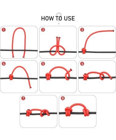 2 Pieces Archery D Loop Rope Set - 10 Feet, Bowstring Serving Thread, Release Material - Black and Red - Buy Online on SooperMarket.com
