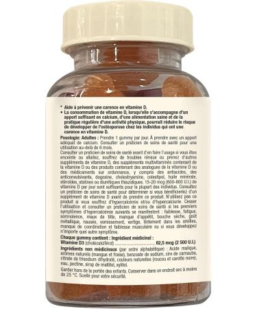 Adrien Gagnon - Vitamin D3 Sugar-Free 2500iu Gummies - Orange Flavor 60 Count - Buy Online on SooperMarket.com