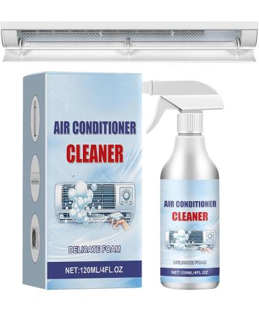 Air Conditioner Coil Cleaner | 120ml Rinse-Foam Spray | Ac Coil Cleaner Foaming Air Conditioner Coil Cleaner Spray for Dust Dirt - Buy Online on SooperMarket.com