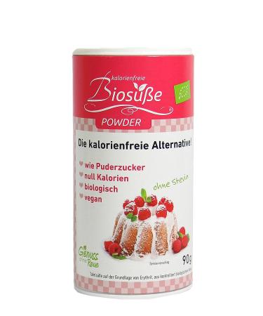 Bios ße organic erythritol - calorie-free sugar substitute - vegan sugar alternative for baking 1 pack (1 x 90 g)