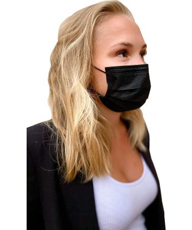 Black Shield 100+2 Black Face Masks - 3 Layers - Ultra Comfy - Disposable - Buy Online on SooperMarket.com
