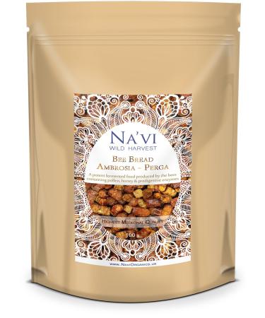 Na'vi Organics 100% Natural Bee Bread (Ambrosia) - Premium Grade Organic Medicinal Quality superfood and Immune Booster 100 g 100 g (Pack of 1)