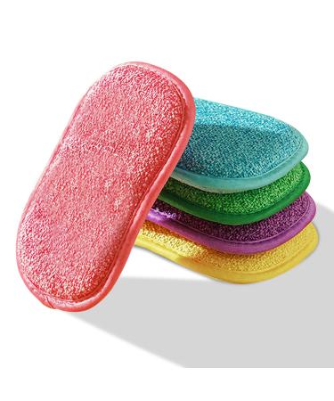Antibacterial microfiber cleaning sponges 5 pieces microfiber dishwow sponge sponges.