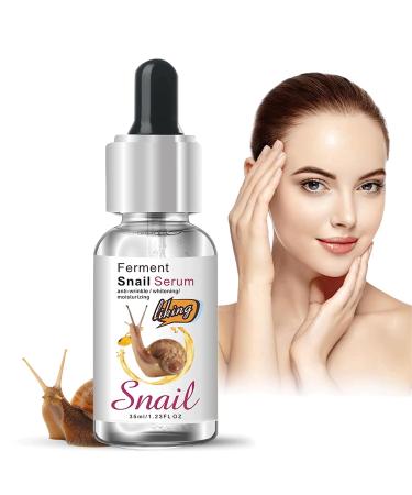 Snail Collagen Serum Snail Mucin Repair Serums Hyaluronic Acid Snail Secretion Filtrate Face Serum Natural Pure Snail Anti Aging Serum For Face Skincare Serum Cruelty Free35ml