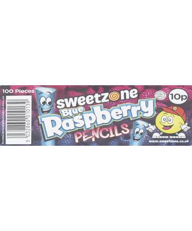 Sweetzone Blue Raspberry Pencils Sweets Tub Pencil Sweets 100 pc Halal Sweets American Gum British Sweets Licorice Sweet Liquorice Irresistible for Candy Lovers Blue Raspberries - Buy Online on SooperMarket.com