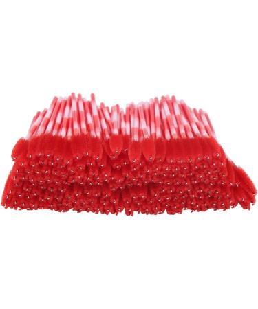 Eyelash Brush Mini Makeup Brushes Mascara Wands Mascara Wands Applicator Disposable Eyebrow Brush Set 200pcs Eyelash Extension Cosmetic Tool (Bright Red) - Buy Online on SooperMarket.com