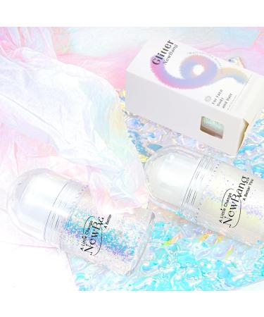 NewBang Roll-on Holographic Body Glitter Gel - Chameleon Color Changing Glitter for Face, Hair & Body - Chunky Mermaid Sequins - Sparkling Pink - Perfect for Festivals & Parties - Buy Online on SooperMarket.com