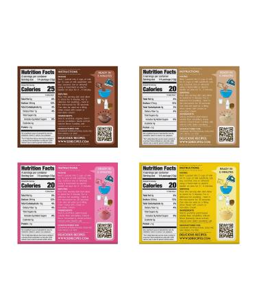 Simply Delish Instant Pudding Mix Variety Pack - Plant Based Sugar Free Desserts - Non GMO, Gluten Free, Vegan, Keto Friendly - 0.7 oz (Pack of 12) - Buy Online on SooperMarket.com