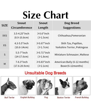 YOLHAMY Soft Muzzle for Dogs - Prevent Biting & Barking | Fits Chihuahua Shih Tzu Bulldog Pitbull | XXS to Large - Buy Online on SooperMarket.com