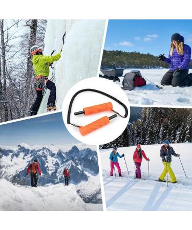 Retractable Ice Awls Kit - Ice Fishing Safety Picks Tool with Flexible Tips - Portable Emergency Gear for Skating and Walking on Ice (2 Pack) - Buy Online on SooperMarket.com