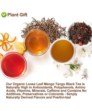 Plant Gift Hawaiian Black Tea Oganic Fruit Herbal Tea All Natural Flavors Loose Leaf Ceylon Roselle Papaya Pineapple Mango Grape Lemon Non GMO Vegan Tea Bags Into Iced Tea & Hot Tea 70G/2.5oz - Buy Online on SooperMarket.com