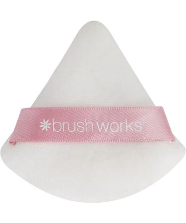 Brushworks Triangular Powder Puff Duo - Professional Makeup Applicator Set - Buy Online on SooperMarket.com