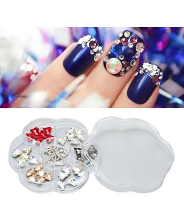 1 Box Resin Nail Art Ornaments Shiny Nail Rhinestones with Multi Sizes and Shapes Shiny Nail Accessories for Girls Women DIY Decoration Supplies for Nail Art DIY Crafts - Buy Online on SooperMarket.com
