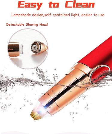 Electric Eyebrow Razor - Rechargeable Hair Remover Trimmer for Women & Men | Painless Facial Hair Removal for Lips & Nose - Buy Online on SooperMarket.com
