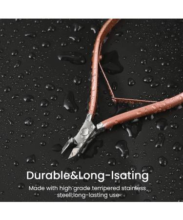 Cuticle Trimmer with Cuticle Pusher Cuticle Remover Cutter Nipper and Cuticle Nail Pusher Peeler Scraper Durable Dead Skin Clipper Manicure Pedicure Tools (Rose-Gold) - Buy Online on SooperMarket.com