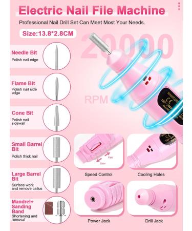 Acrylic Nail Kit with Drill and Lamp: 3 Colors 30G Acrylic Powder Nail Set - 36 Colored Glitter Powder Nail Art Tools Extension Kits Full Set for Beginners - Buy Online on SooperMarket.com