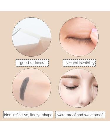 Invisible Double Eyelid Tape Set for Natural Look | 600Pcs Eyelid Lift Strips with Lace Mesh | Ideal for Hooded Eyes | Includes Fork Rods and Tweezers - Buy Online on SooperMarket.com