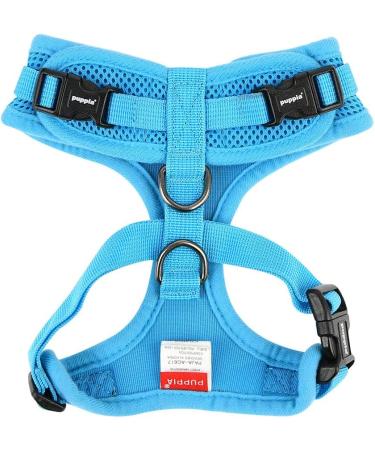 Puppia Ritefit Dog Harness for Small to Medium Dogs - Adjustable Soft & Versatile - Sky Blue XL - Anti-Tanning Tableware for Puppies - Buy Online on SooperMarket.com