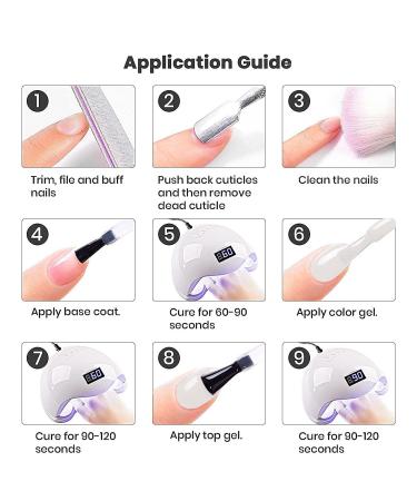 RARJSM Translucent Sheer Pink Gel Nail Polish - Soak Off Clear Pink French Manicure Jelly Nail Varnish - 1pcs 15ml for Salon or DIY Nail Art - Buy Online on SooperMarket.com