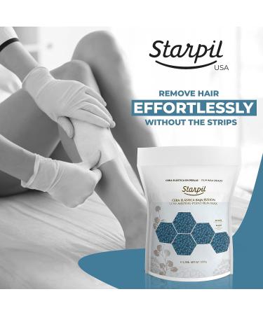 Starpil Blue Hard Wax Beads 1000g - Stripless Wax Beans Refill for Hair Removal - Professional Low Temperature Film Wax - 2.2lb Bag - Buy Online on SooperMarket.com