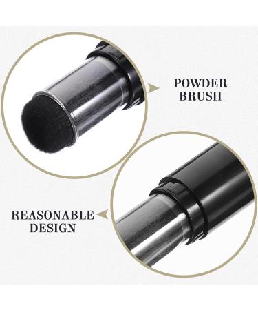 STOBOK Embossing Powder Brush Retractable Foundation Brush Reusable Blush Brush with Refillable Loose Powder Bottle Jars for Tint Highlight Blush Contour Powder Makeup Applicator Tool - Buy Online on SooperMarket.com